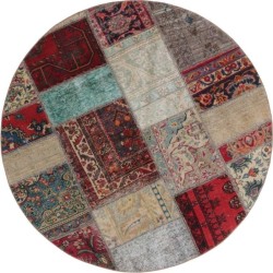 tappeto persia vintage patchwork cm 150x150