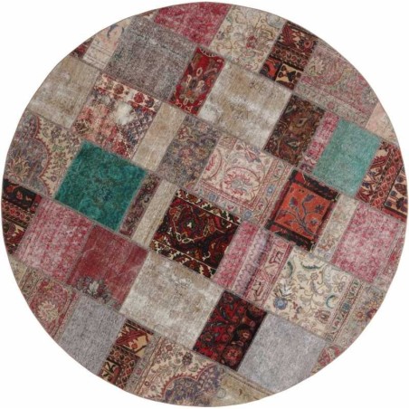 tappeto persia vintage patchwork cm 250x250