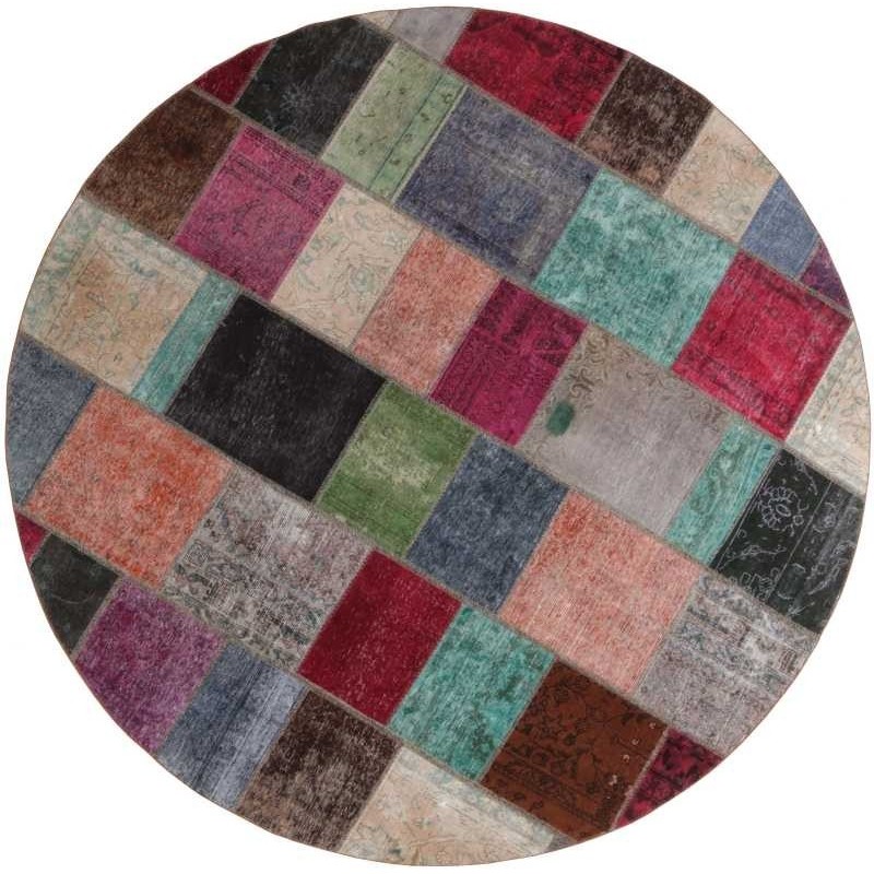 tappeto persia vintage patchwork cm 250x250