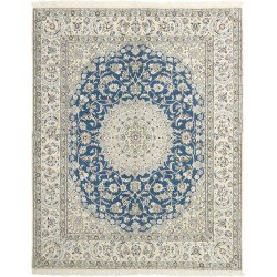 tappeto persia nain fine con seta cm 207x257