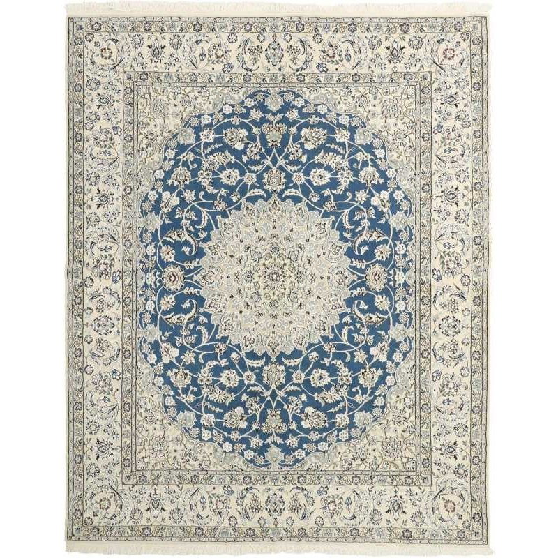 tappeto persia nain fine con seta cm 207x257