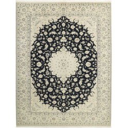 tappeto persia nain fine con seta cm 250x345