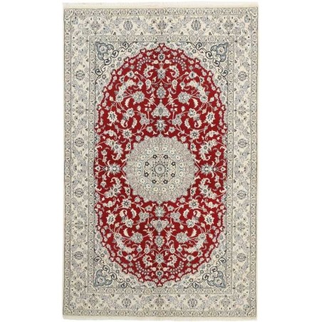 tappeto persia nain fine con seta cm 156x253