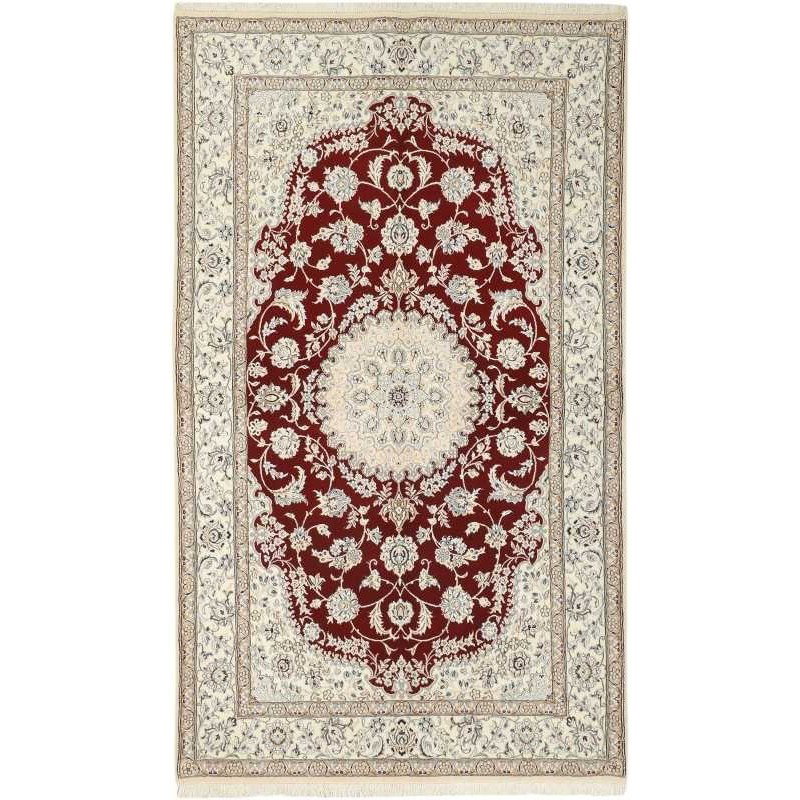 tappeto persia nain fine con seta cm 155x254