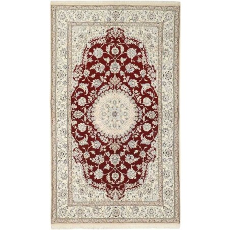 tappeto persia nain fine con seta cm 155x254