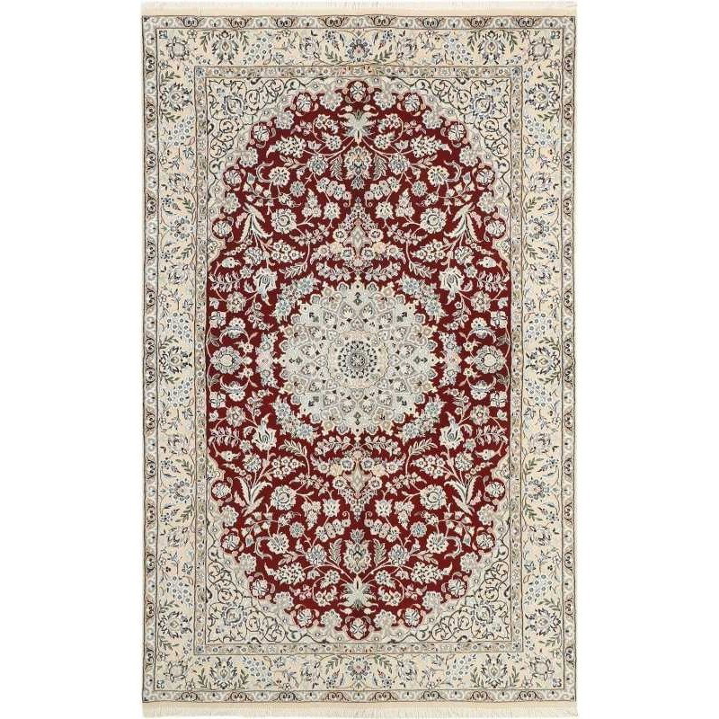 tappeto persia nain fine con seta cm 154x256
