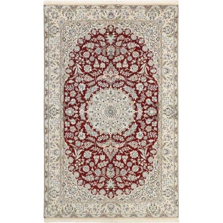 tappeto persia nain fine con seta cm 154x256