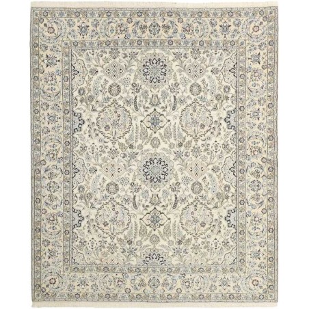 tappeto persia nain fine con seta cm 211x255