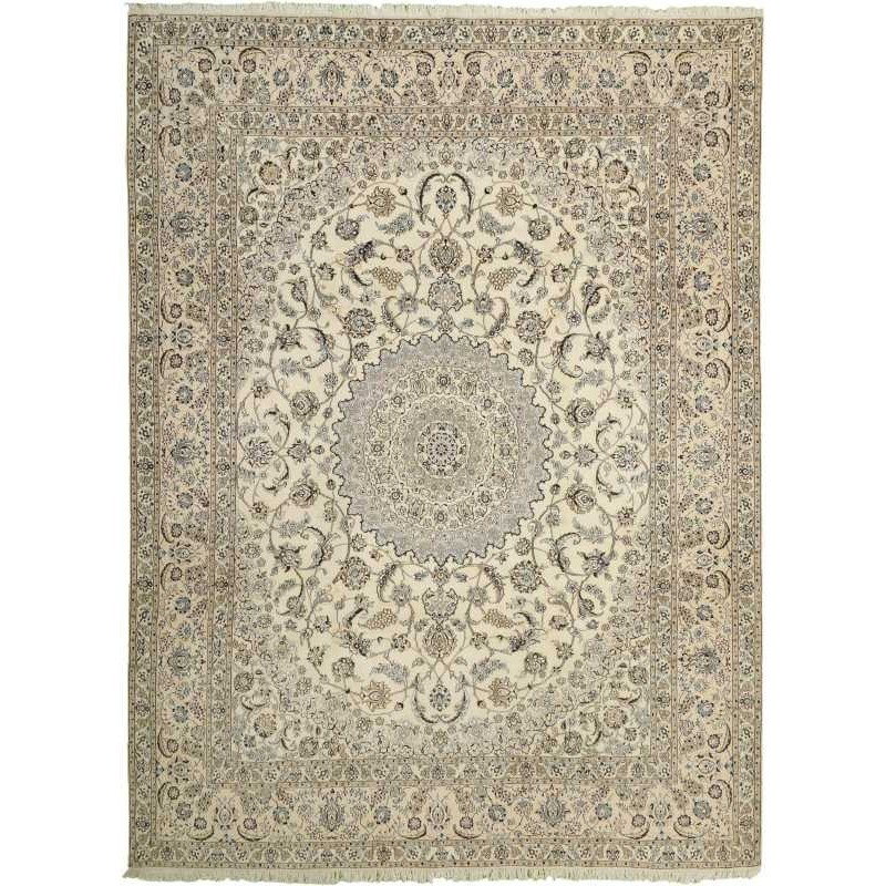 tappeto persia nain fine con seta cm 295x391