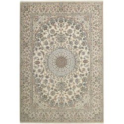 tappeto persia nain fine con seta cm 253x358