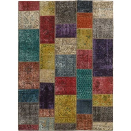 tappeto persia vintage patchwork cm 169x241