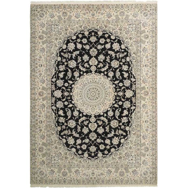 tappeto persia nain fine con seta cm 249x353