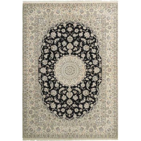 tappeto persia nain fine con seta cm 249x353