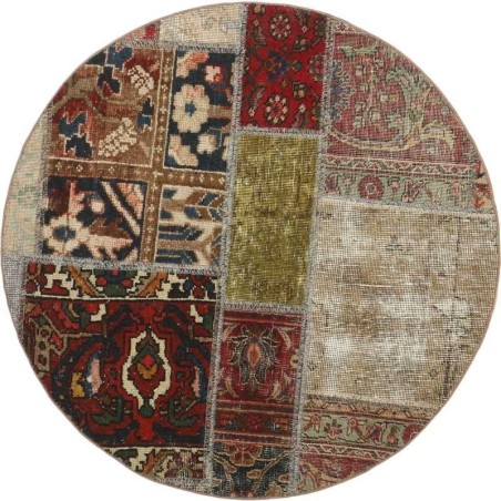 tappeto persia vintage patchwork cm 100x100