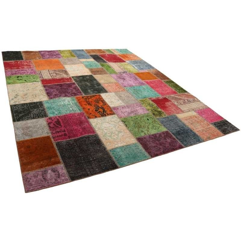 106091 tappeto persia vintage patchwork cm 254x300