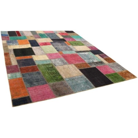 106092 tappeto persia vintage patchwork cm 253x300
