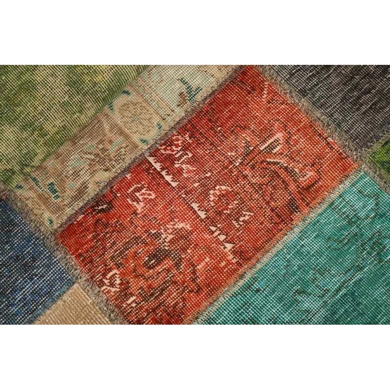 106110 tappeto persia vintage patchwork cm.82x199