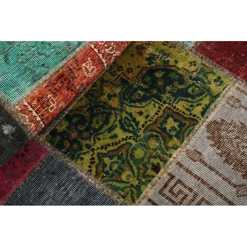 106111 tappeto persia vintage patchwork cm.82x200