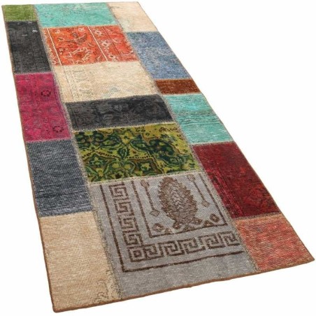 106111 tappeto persia vintage patchwork cm 82x200