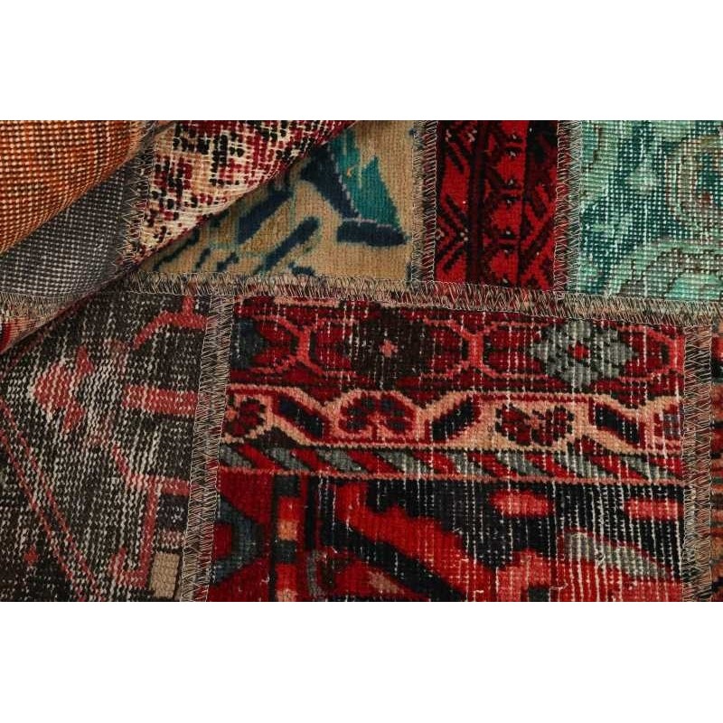 106145 tappeto persia vintage patchwork cm.141x200