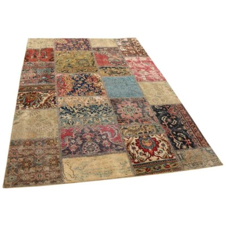 106151 tappeto persia vintage patchwork cm 141x202