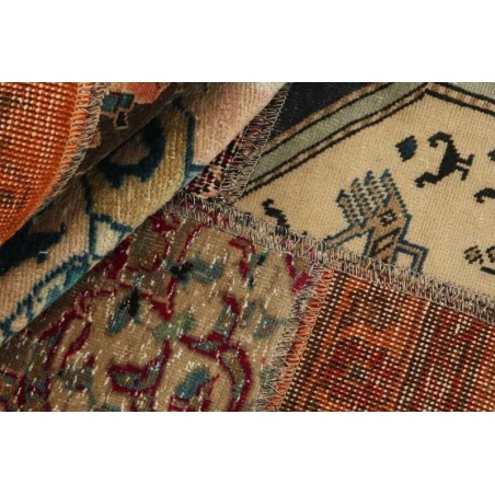 106152 tappeto persia vintage patchwork cm.142x200