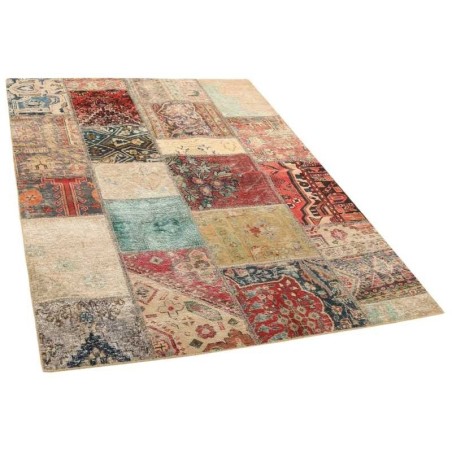 106154 tappeto persia vintage patchwork cm 140x201