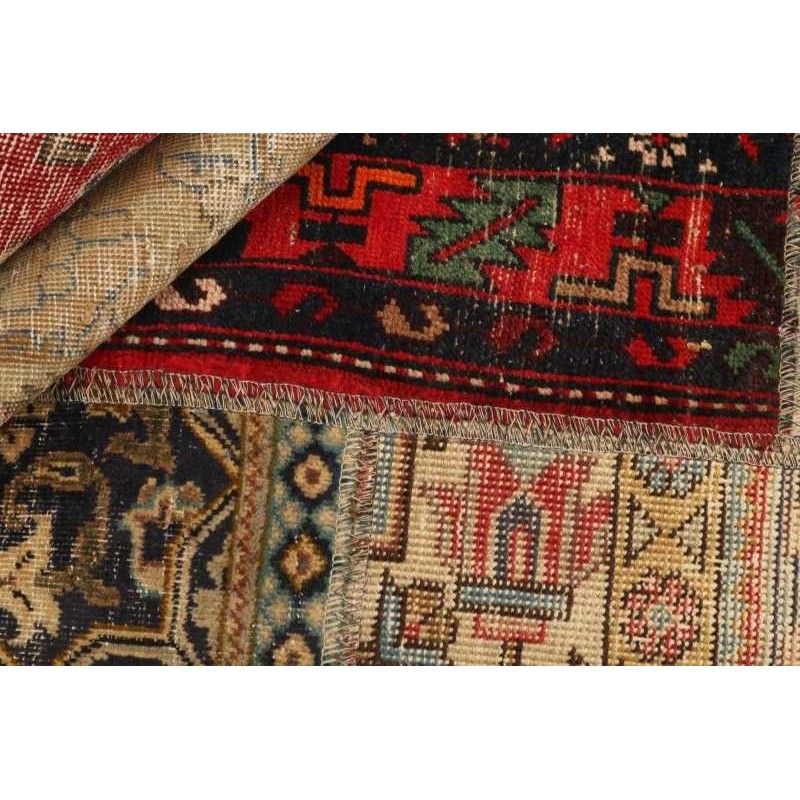 106155 tappeto persia vintage patchwork cm.141x200