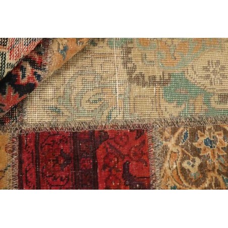 106158 tappeto persia vintage patchwork cm.142x200