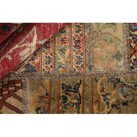 106159 tappeto persia vintage patchwork cm.141x200