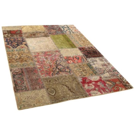 106160 tappeto persia vintage patchwork cm 142x200