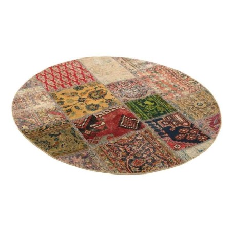 106177 tappeto persia vintage patchwork cm 150x150