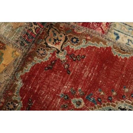 106180 tappeto persia vintage patchwork cm.150x150