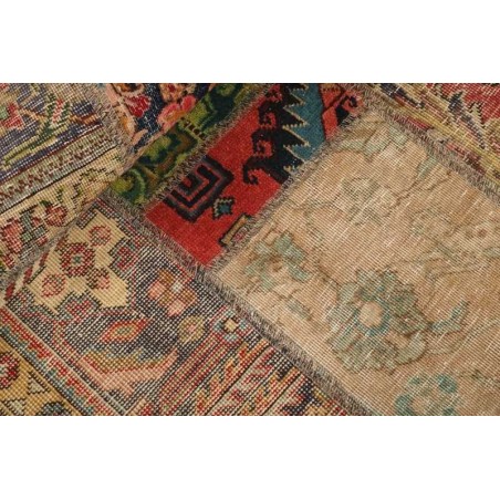 106183 tappeto persia vintage patchwork cm.150x150