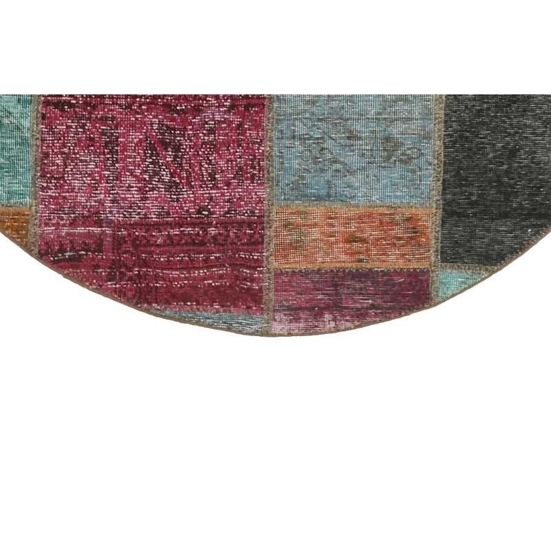 106185 tappeto persia vintage patchwork cm.150x150