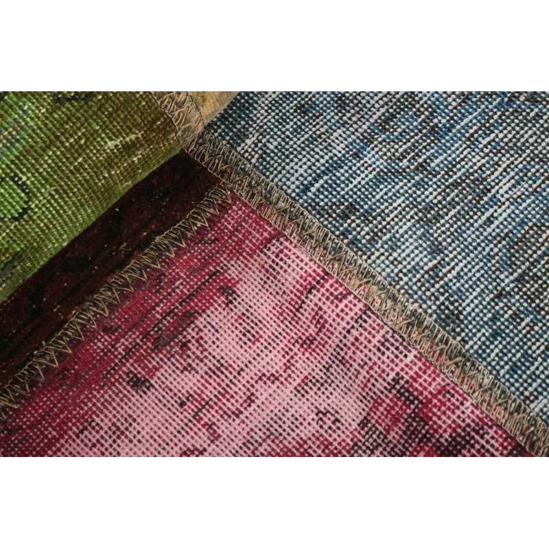 106186 tappeto persia vintage patchwork cm.150x150