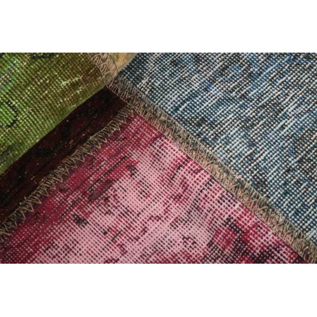106186 tappeto persia vintage patchwork cm.150x150