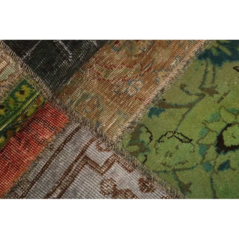 106187 tappeto persia vintage patchwork cm.150x150