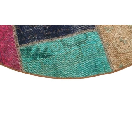 106188 tappeto persia vintage patchwork cm.150x150