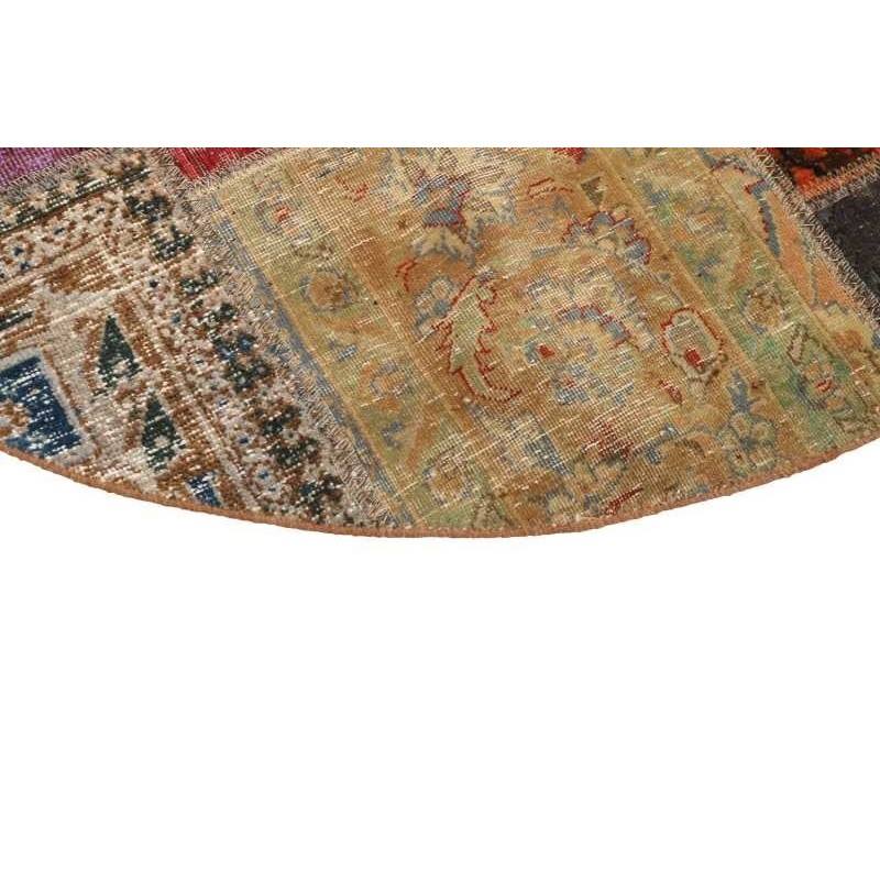 106189 tappeto persia vintage patchwork cm.150x150