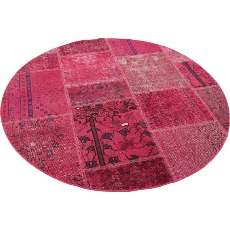 106195 tappeto persia vintage patchwork cm 150x150
