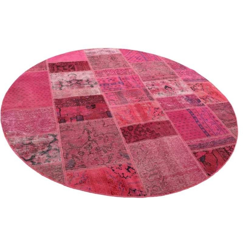 106198 tappeto persia vintage patchwork cm 200x200