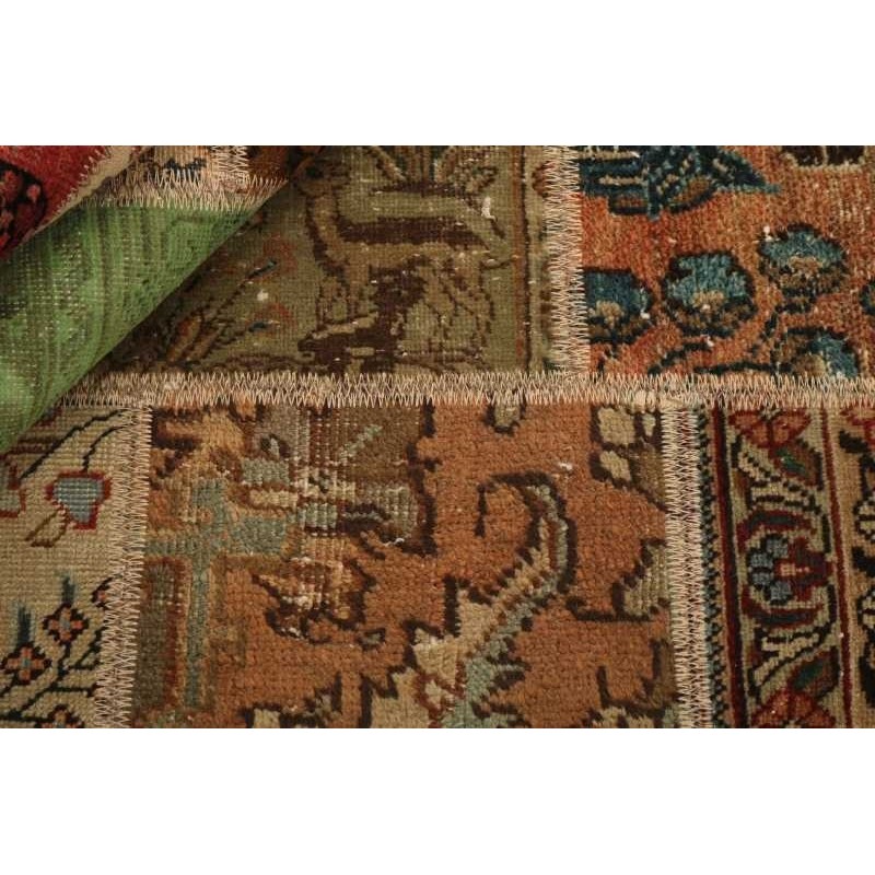 106209 tappeto persia vintage patchwork cm.141x201