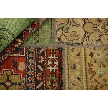 106211 tappeto persia vintage patchwork cm.141x201