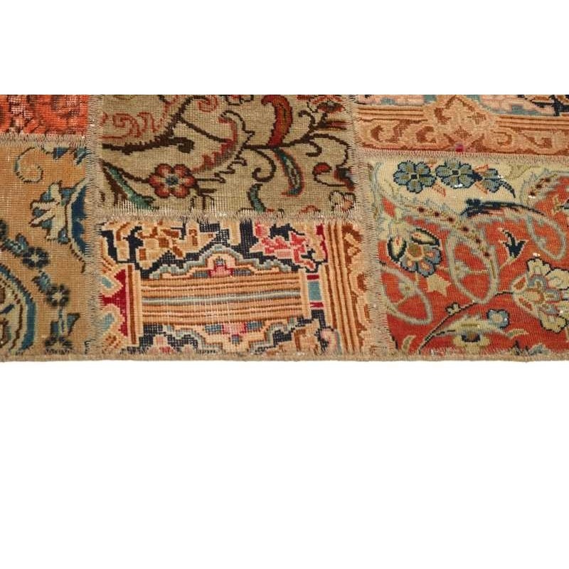 106213 tappeto persia vintage patchwork cm.141x200