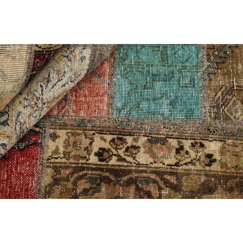 106224 tappeto persia vintage patchwork cm.143x202