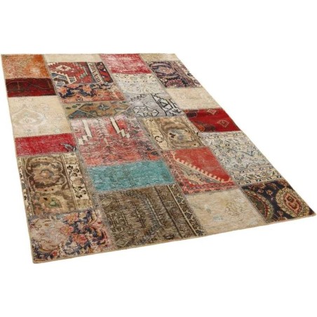 106224 tappeto persia vintage patchwork cm 143x202