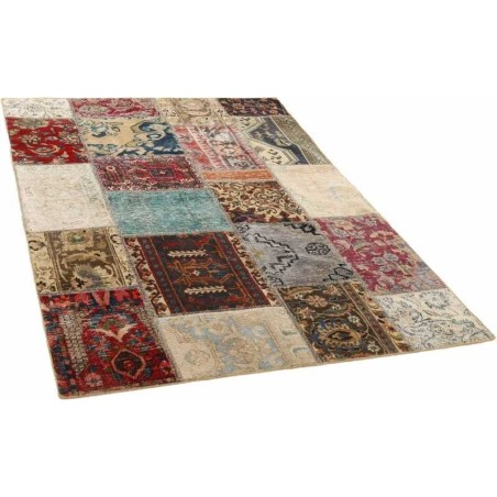 106225 tappeto persia vintage patchwork cm 144x200