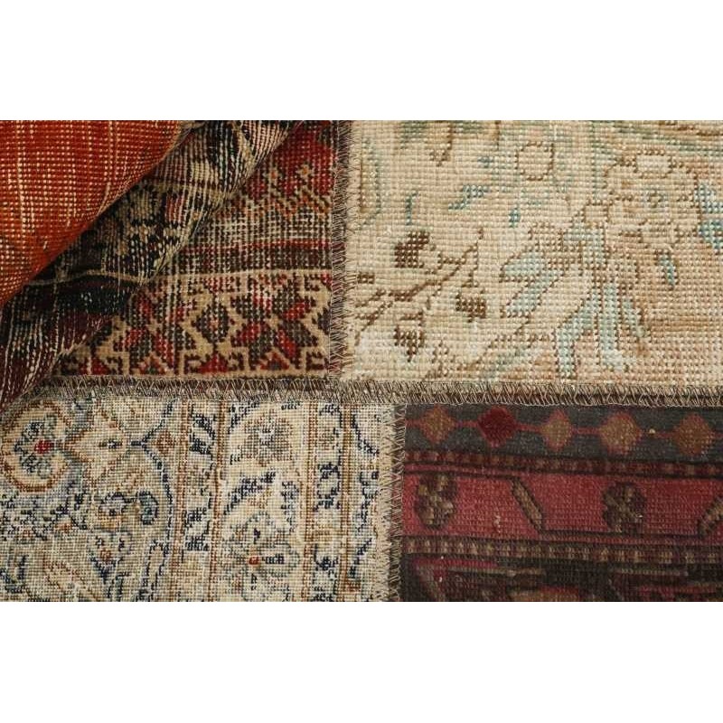 106227 tappeto persia vintage patchwork cm.143x202