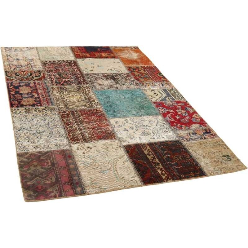 106227 tappeto persia vintage patchwork cm 143x202